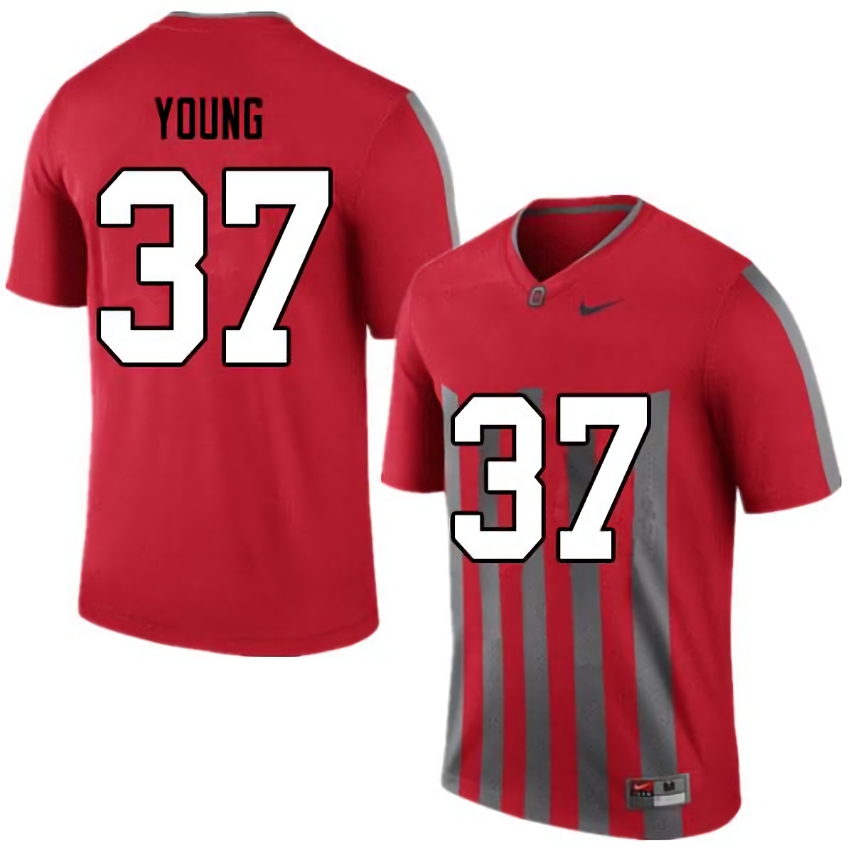 Craig Young Ohio State Buckeyes Men's NCAA #37 Nike Retro College Stitched Football Jersey VKP6656OQ